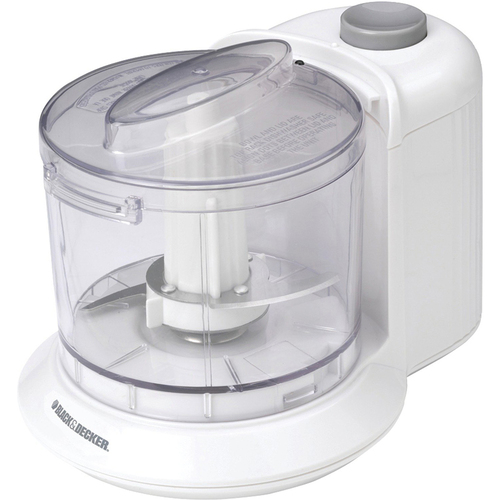 Black & Decker 1.5-Cup One-Touch Electric Chopper in White - HC306