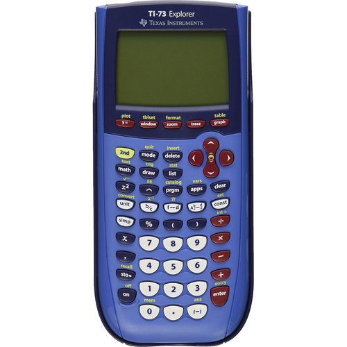 Texas Instruments Graphing Calculator in Blue - 73/CLM/2L1/A