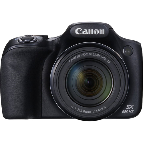 Canon PowerShot SX530 HS 16MP 50x Opt Zoom 1080p Full HD Digital Cam -Black - OPEN BOX
