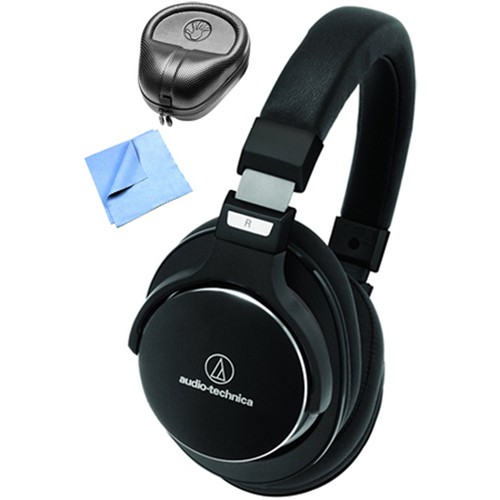 Audio-Technica SR7 SonicPro Noise Cancellation Headphones w/ Slappa Case & Cleaning Cloth