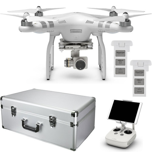 DJI Phantom 3 Advanced Quadcopter Drone Bundle +Extra Battery & Custom Aluminum Case