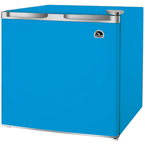 Igloo 1.7 Cubic Foot Compact Mini Bar Office Dorm Refrigerator Freezer, Blue - FR115I