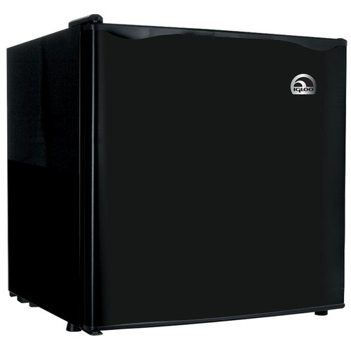 Igloo 1.6 Cubic Foot Compact Mini Bar Office Dorm Refrigerator Freezer Black - FR100I