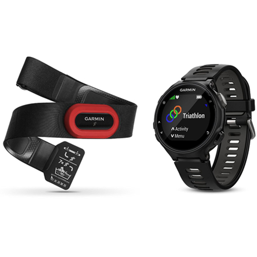 Garmin Forerunner 735XT GPS Running Watch Run-Bundle - Black/Gray (010-01614-12)