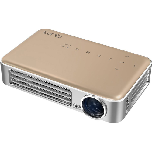 Vivitek Qumi Q6 800 Lumen WXGA 720p HD LED Wireless Pocket Projector - Gold Refurbished