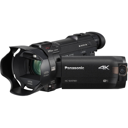 Panasonic HC-WXF991K 4K Ultra HD Camcorder w/ Wi-Fi Multi Scene Twin Camera Blk - OPEN BOX