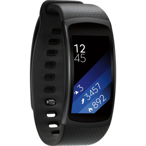 Samsung SM-R3600DAAXAR Gear Fit2 Smartwatch with Large Band - Black