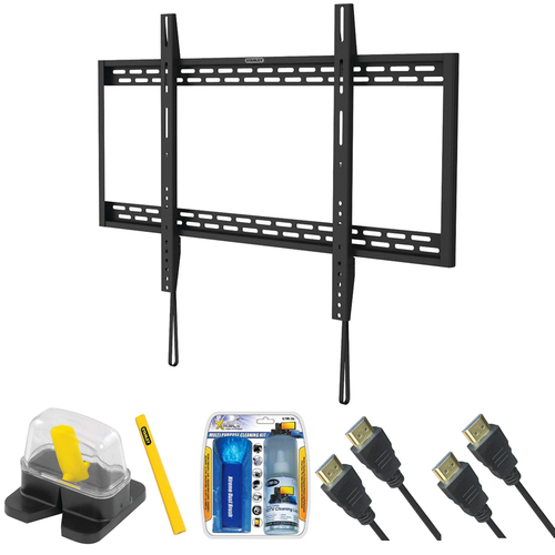 Stanley Fixed TV Mount & Set Up Kit for 60`-100` TVs up to 220LB - THR-205S