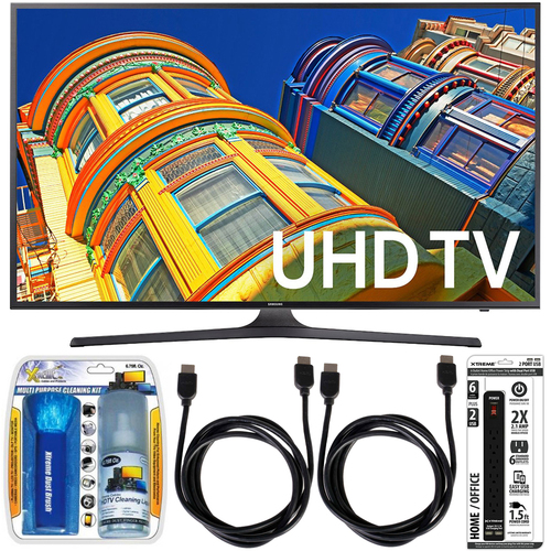 Samsung UN40KU6300 - 40-Inch 4K UHD HDR LED Smart TV - KU6300 Essential Accessory Bundle