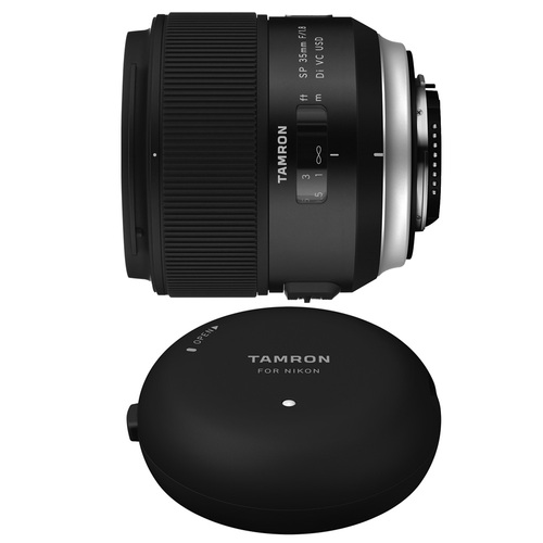 Tamron SP 35mm f/1.8 Di VC USD Lens and TAP-In-Console for Canon Mount Cameras