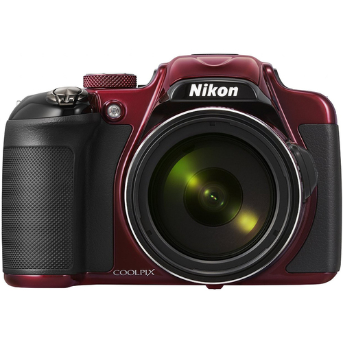Nikon COOLPIX P600 16.1MP Digital Camera (Red) - Manufacturer Refurbished