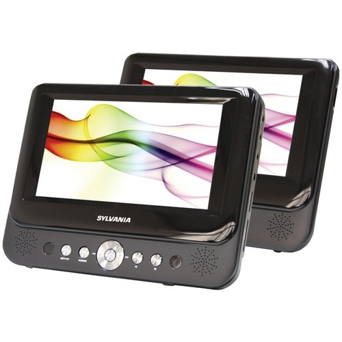 Sylvania SDVD8739 7-Inch Dual Screen Portable DVD Player