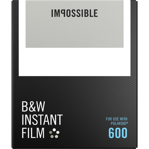 Impossible Polaroid 600 and Instant Lab Black and White Film for 600 Type and I-1 Cameras