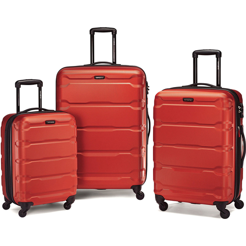 Samsonite Omni Hardside Luggage Spinner Set (20`/24`/28`) Burnt Orange - **OPEN BOX**