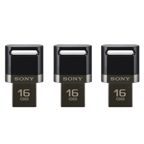 Sony 3-Pack of 16GB USB 3.0 Flash Drive for Smartphone and Tablets (Total 48 GB)