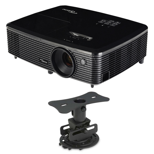 Optoma HD143X Full HD 1080p 3D DLP Home Theater Projector w/ Mustang Low Profile Mount