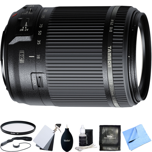 Tamron 18-200mm Di II VC All-In-One Zoom Lens for Canon Mount w/ Accessory Bundle