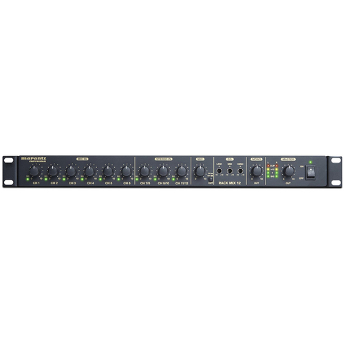 Marantz Rack Mix 12-Channel Line Audio Mixer with Priority Control