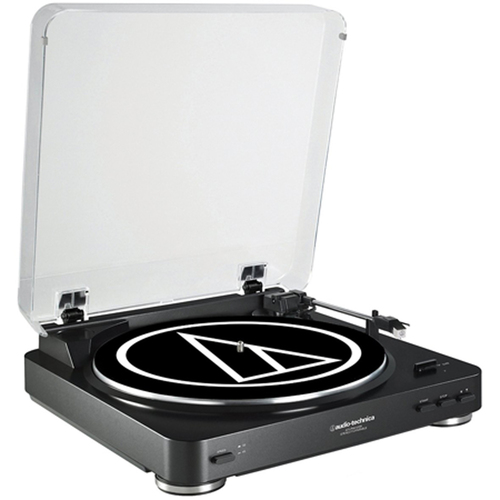 Audio-Technica AT-LP60BK-USB Fully Automatic Belt-Drive Stereo Turntable (USB & Analog)