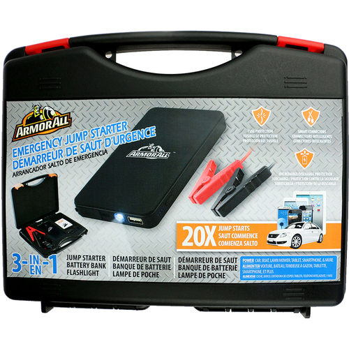 ArmorAll Jump Starter Kit with 6,000mAh Battery Bank - OPEN BOX