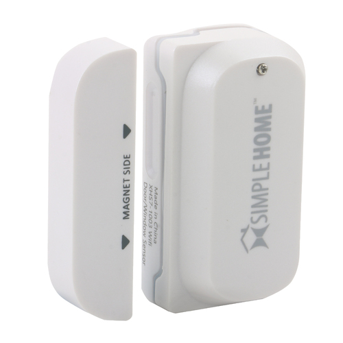 Simple Home XHS7-1003-WHT Wi-Fi Smart Door & Window Sensor, White