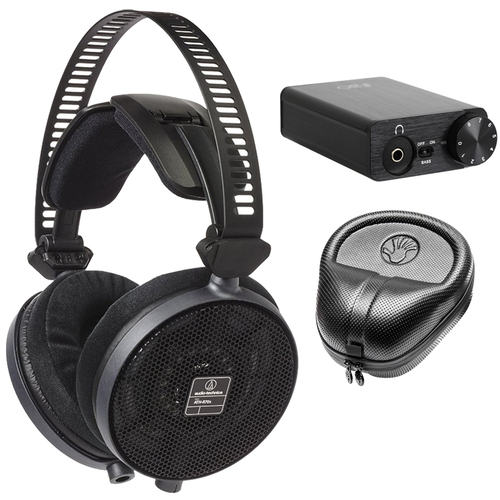 Audio-Technica R70X Professional Open-Back Reference Black Headphones w/ Bundle