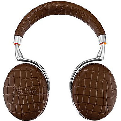 Parrot Zik 3 Wireless Bluetooth Headphones w/ Wireless Charger (Brown Croc) - OPEN BOX
