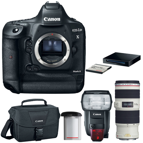 Canon EOS-1D X Mark II Digital SLR Camera Body Premium Kit w/ Deluxe Lens Bundle