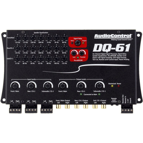 Audio Control DQ-61 Six Channel Line Out Converter with Signal Delay & EQ - OPEN BOX