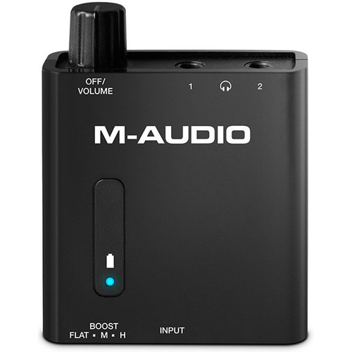 M-Audio Bass Traveler Portable Headphone Amp w/Dual Outputs/2-Level Boost - OPEN BOX