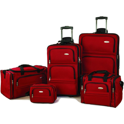 Samsonite 5 Piece Nested Luggage Set (Red) - OPEN BOX