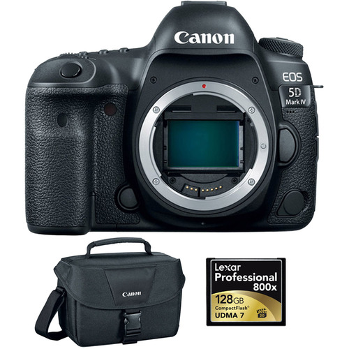 Canon EOS 5D Mark IV 30.4 MP Full Frame CMOS DSLR Camera Body & 128GB Card Bundle