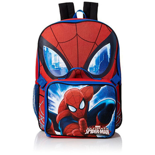 GDC Marvel Boys' Spiderman 16 in Backpack With Lunch Kit