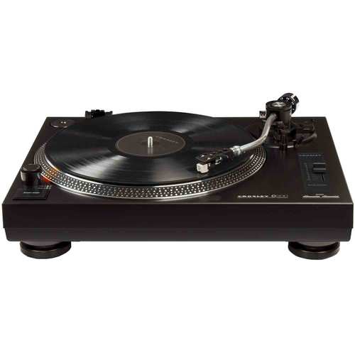 Crosley Direct Drive Turntable with S-Shaped Tone Arm C200A-BK (Black)