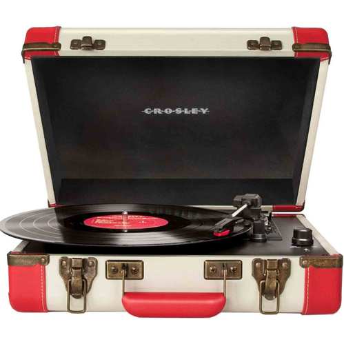 Crosley Executive Portable USB Turntable w/ Incl. Editing Software CR6019A-RE (red)