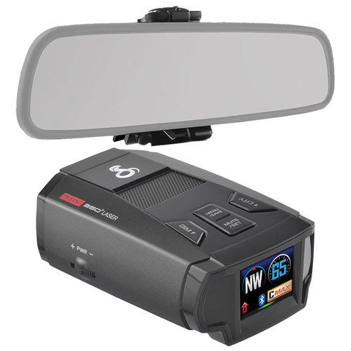 Cobra SPX 7800BT Bluetooth Radar/Laser/Camera Detector & Mirror Mount Bundle