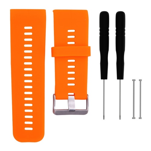 General Brand Silicone Band Strap + Tools for Garmin Vivoactive HR Sport Watch (Orange)