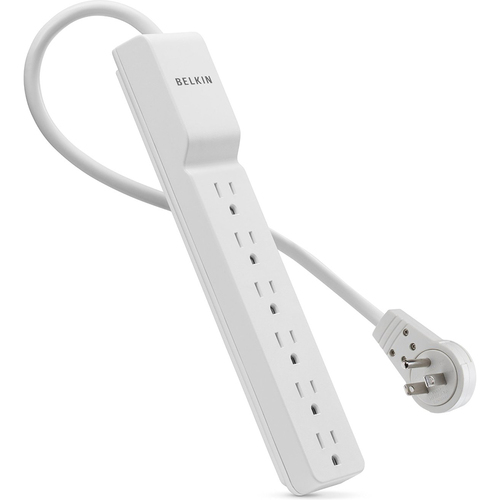 Belkin 720J 6-Outlet Surge Protector with 8' Cord and Rotating Plug - BE106000-08R