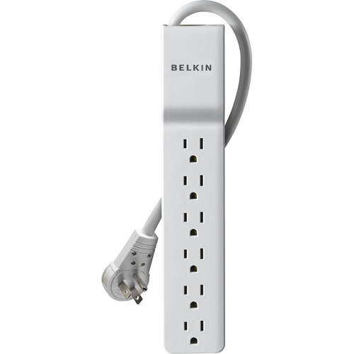 Belkin 720J 6-Outlet SlimLine Surge Protector with 6-Foot Cord - BE106001-06R