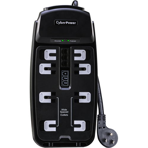 CyberPower 2250J 8-Outlet Surge Protector with 6' Cord - CSP806T
