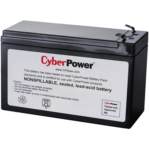 CyberPower RB1280 Replacement Battery Cartridge, Maintenance-Free, User Installable