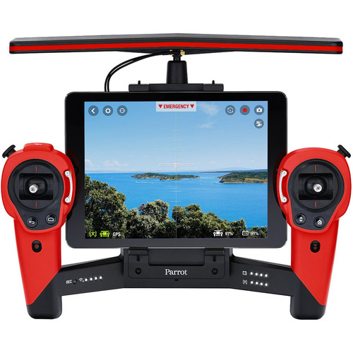 Parrot Skycontroller for Bebop Quadcopter Drone - Battery Included (Red)