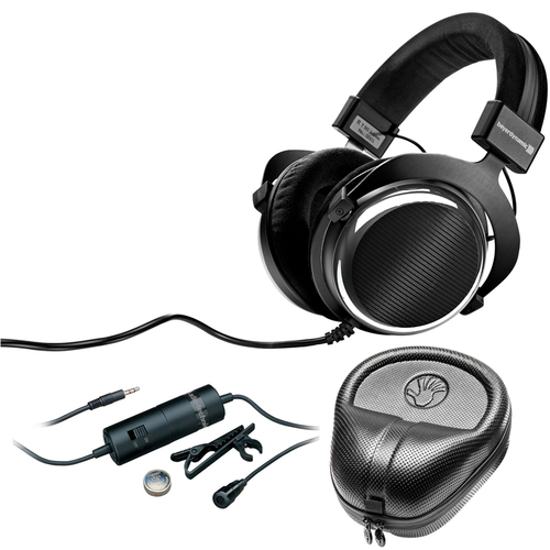 BeyerDynamic T90 Chrome Exclusive Limited Edition Audiophile Headphones 250 OHM w/ Mic Bundle