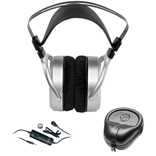 HIFIMAN Over Ear Full-Size Planar Magnetic Headphone - HE400S with Microphone Bundle