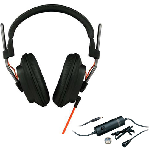 Fostex Professional Studio Headphones - T50RPMK3 with Audio-Technica Clip On Microphone