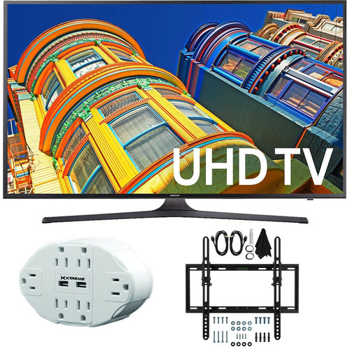Samsung UN43KU6300 43-Inch 4K UHD HDR LED Smart TV KU6300 Tilt Wall Mount Bundle