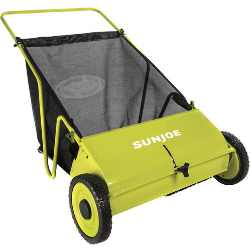 Sun Joe SJSW26M Manual Push Lawn Sweeper, 26`
