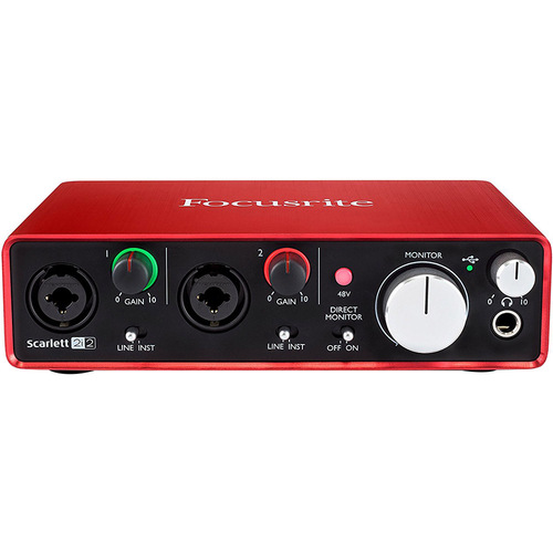 Focusrite Scarlett 2i2 USB Audio Interface (2nd Generation) w/Pro Tools - OPEN BOX