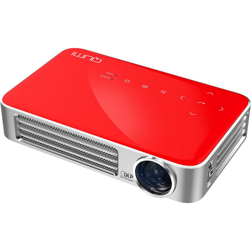 Vivitek Qumi Q6 800 Lumen WXGA 720p HD LED Wireless Pocket Projector - Red - OPEN BOX