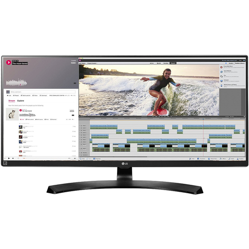 LG 34` UltraWide FreeSync IPS Monitor 3440 x 1440 21:9 34UM88C (Open Box)